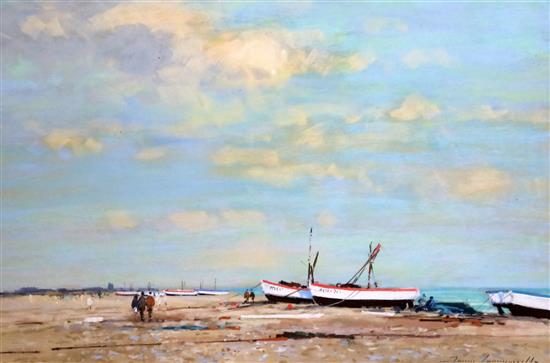 James Longueville (1942-) Aldebrugh, Suffolk 14 x 20in. sold with the Omell Galleries Reflections of Light Exhibition Catalogue